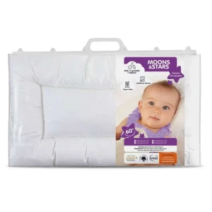 INTER WIDEX Poduszka dziecięca MOONS & STARS Biała 40x60 150g