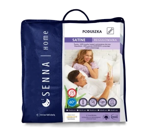 INTER WIDEX Poduszka SATINE Biała 40x40 250g