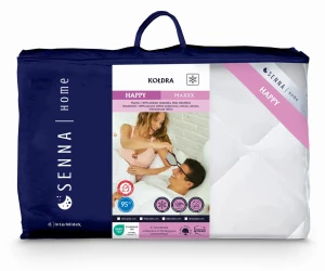 INTER WIDEX Kołdra HAPPY Maxxx Biała 135x200 1.200g