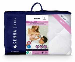 INTER WIDEX Kołdra HAPPY Letnia Biała 135x200 600g