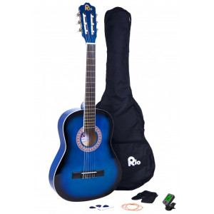 Rio 3/4 size (36") Junior Classical Guitar - Blue