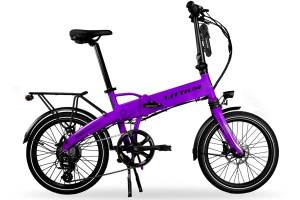 Vélo électrique pliant Littium Ibiza Rainbow Lilas