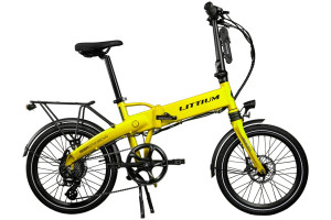 Vélo électrique pliant Littium Ibiza Rainbow Jaune