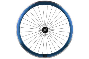 Roue Avant Fixie Origin8 Bleu Adz (Rayon radial)