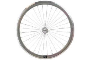 Roue Avant Fixie Origin8 Argent CNC (Rayon radial)