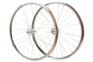 Paire de Roues Novatec Argent Poli