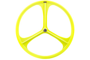 Roue Arrière Fixie Teny Rim Tri Spoke Jaune fluo