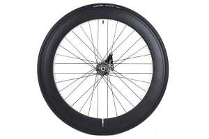 Roue Arrière Rétropédalage Santafixie 60mm + Chambre à air + Pneu Noir