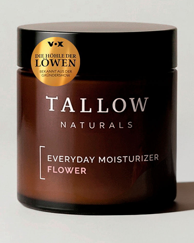 Tallow Creme – Everyday Moisturizer Flower 120ml | Natürliche Pflege mit Blütenduft | Bio-Rindertalg Creme | Beef Tallow | Natürliche Pflege | Tallow Naturals