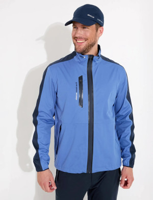 Abacus Mens Bounce Rainjacket - Blue - XXXL