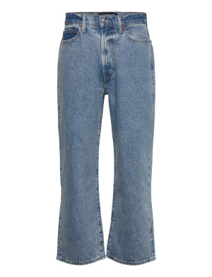Abercrombie & Fitch Baggy Medium Wash 5 Pocket - Blue - 30 x 34