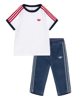 adidas Originals Denim Tee Set - Multi/patterned - 80