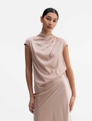 Ahlvar Gallery Lima Silk Top - Pink - XS
