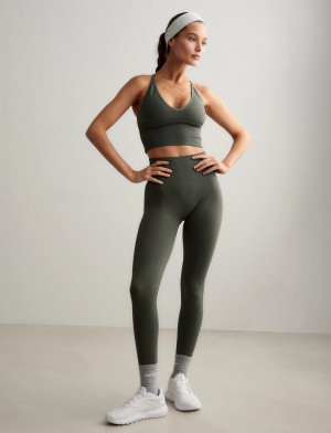aim´n Shape Seamless Tights - Khaki green - XL