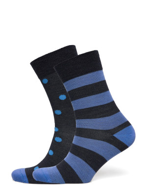 Alpacasocks&Co Merino Lifestyle 2-Pack   36-39 Blue 36-39
