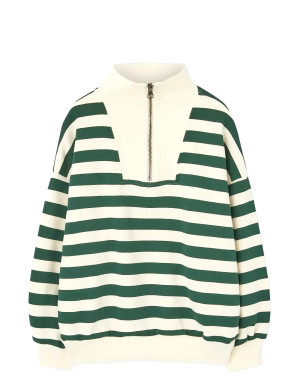 THE ANIMALS OBSERVATORY Stripes Freen Blowfly Sweatshirt   8 Y Green 8 Y