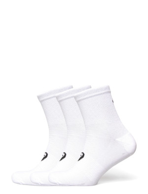 Asics 3 Pack Quarter Sock - White - XL