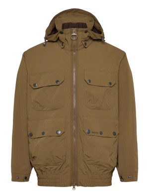 Barbour Re-Eng Hooded Shp Flight Bedale Jacket - Khaki green - XL