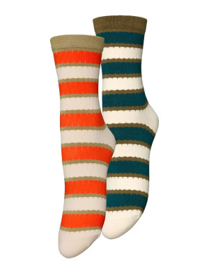 Becksöndergaard Scallopia Cotta Sock 2 Pack - Multi/patterned - 37-39