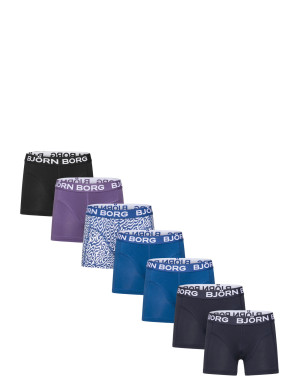 Björn Borg Cotton Stretch Boxer 7P - Multi/patterned - 134-140