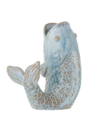 Bloomingville Hiro Vase - Blue - 21 CM