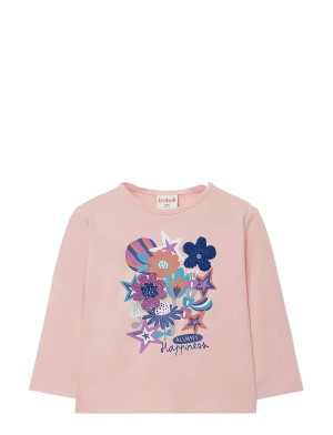 Boboli Knit T-Shirt - Pink - 80