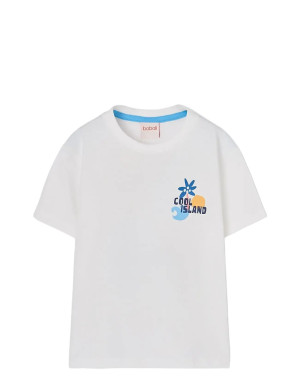 Boboli Knit T-Shirt For Boy -Bci   128 White 128