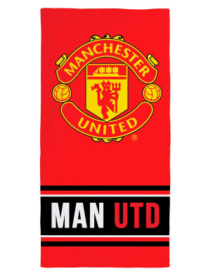 Fodbold Manchester United 001 Towel - 75X150Cm - Red - 75X150CM