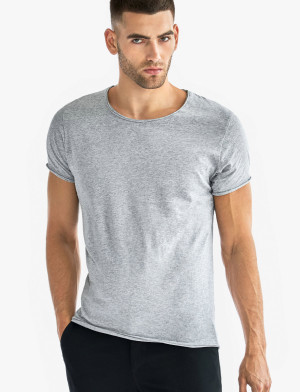 Bread & Boxers Crew-Neck Relaxed T-Shirt - Grey - S