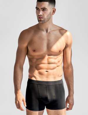 Bread & Boxers 3-Pack Boxer Brief - Black - L
