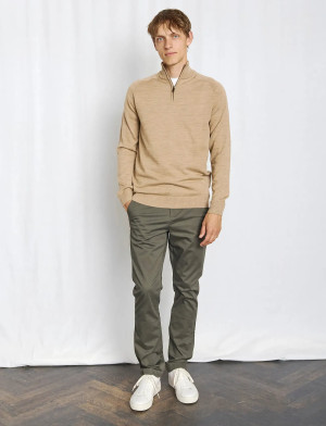 Bruun & Stengade Bs Pelle Regular Fit Knitwear - Beige - L Beige L