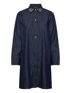 Bruuns Bazaar Chambrabbyinata Dress   36 Navy 36