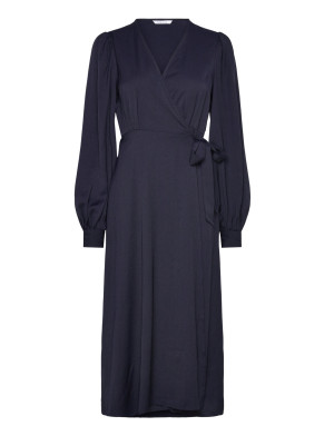 Bubbleroom True Wrap Dress   34 Navy 34