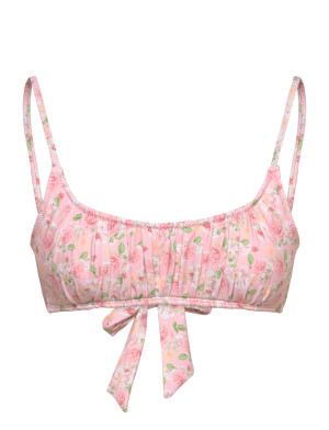Bubbleroom Ruched Bikini Top   M Pink M