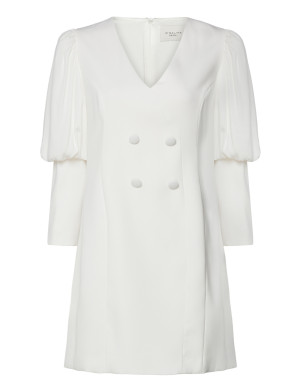 Malina Bonnie Blazer Mini Dress - Cream - XXL