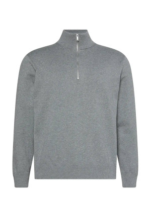 Calvin Ls Supima Qz Sweater 12Gg   XL Grey XL