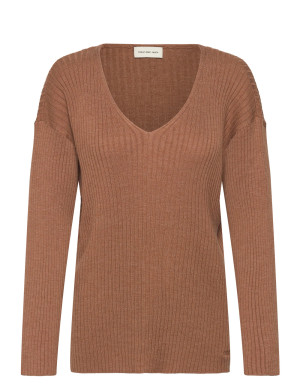 Calvin Buran Rib Top   M Brown M