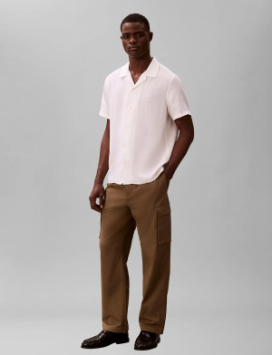 Calvin Rlxd Strht Comfrt Ctn Cargo Pnt - Khaki green - M
