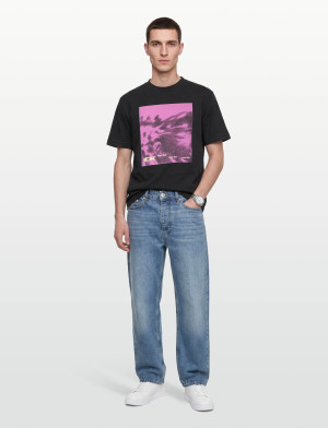 Calvin Ss 20S 5Am Ck Floral Abst Graphi - Black - S