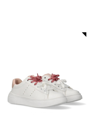 Calvin Low Cut Lace-Up Sneaker - White - 37