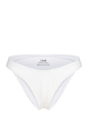 Casall Waffle High Leg Bikini Bottom   36 White 36