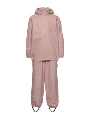 CeLaVi Basic Rainwear Set -Recycle Pu - Pink - 110
