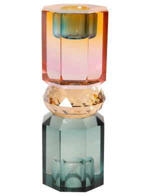 C'est Bon Crystal Candle Holder - Multi/patterned - H15CM