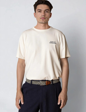 Clean Cut Copenhagen Esme Organic T-Shirt - Cream - XXXL Cream XXXL