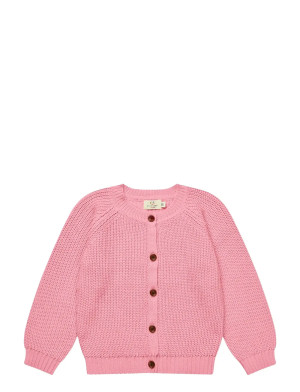 Copenhagen Colors Knitted Classic Rib Cardigan   98 Pink 98
