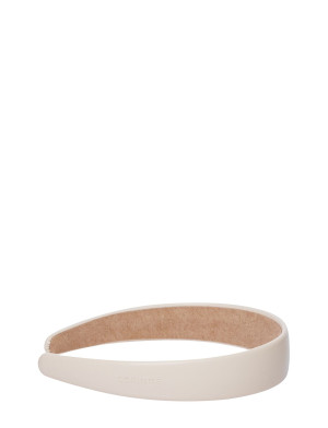 Corinne Vegan Diadem Wide Plain   ONE SIZE Cream ONE SIZE