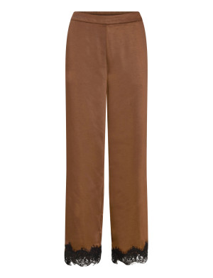 Coster Copenhagen Pants With Lace Detail - Brown - 34