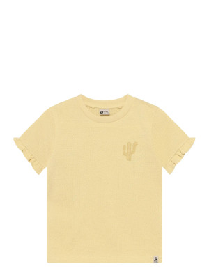 Daily 7 T-Shirt Ruffle Backprint   104 Yellow 104