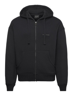 Daily Paper Boxy Zip Up Hoodie - Black - L Black L