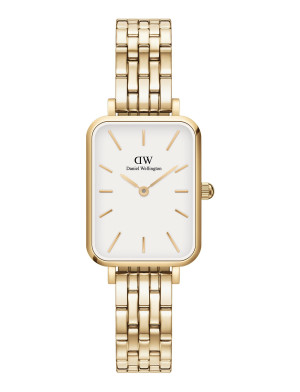 Daniel Wellington Quadro 20X26 5-Link G White - Gold - 20X26MM